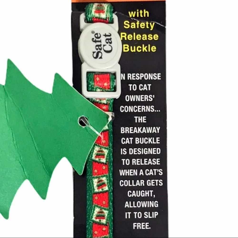 NWT Break Away Cat Collar - Christmas Tree Design